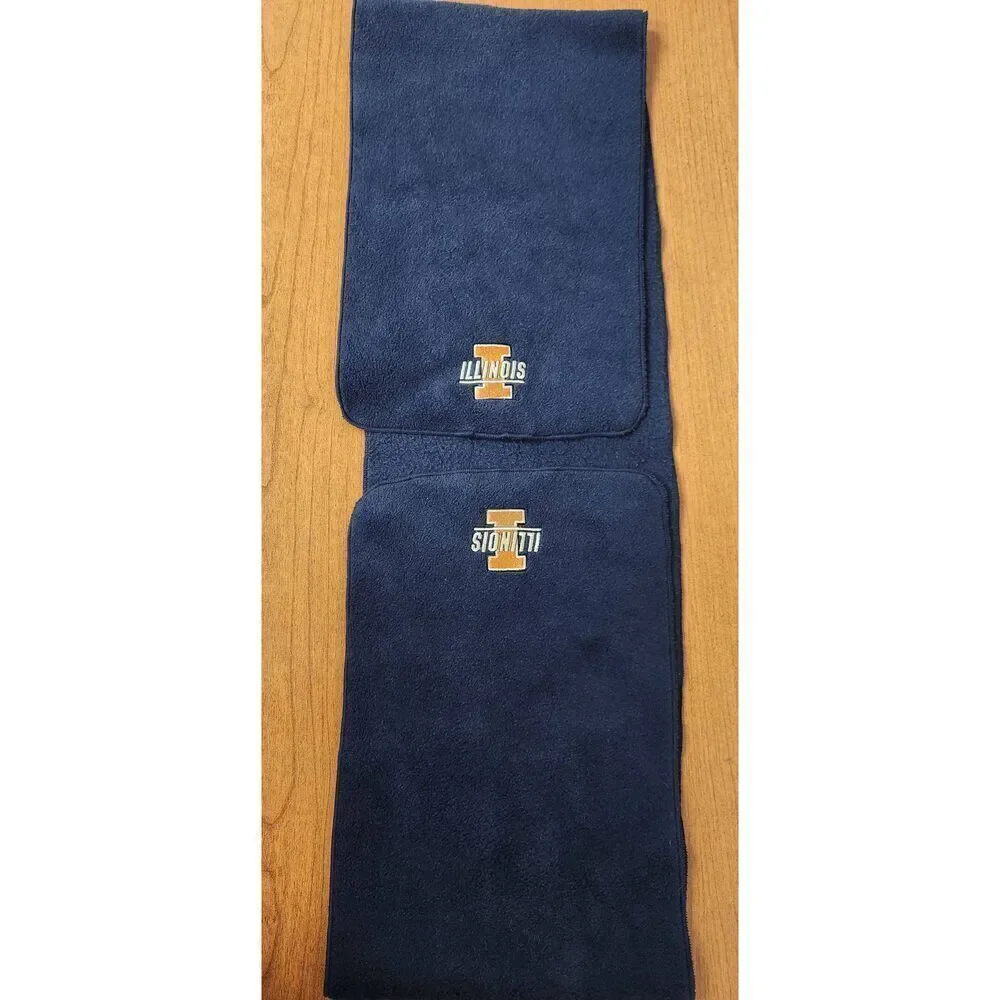 Illinois Navy Blue Fleece scarf
